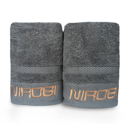 NIROBI Gym Towels Grey- Grey